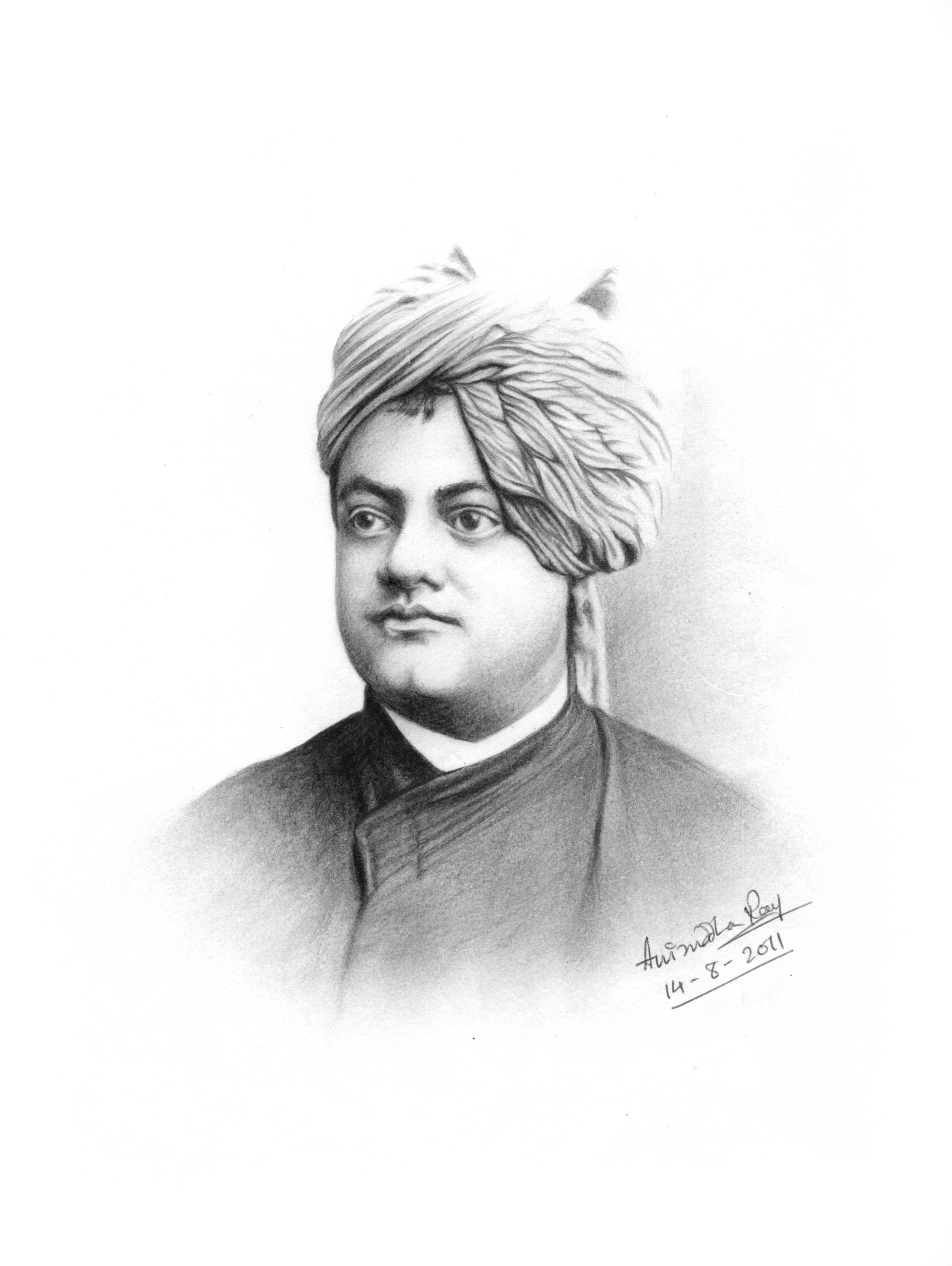 Vivekananda - Pencil Sketch – Kreate
